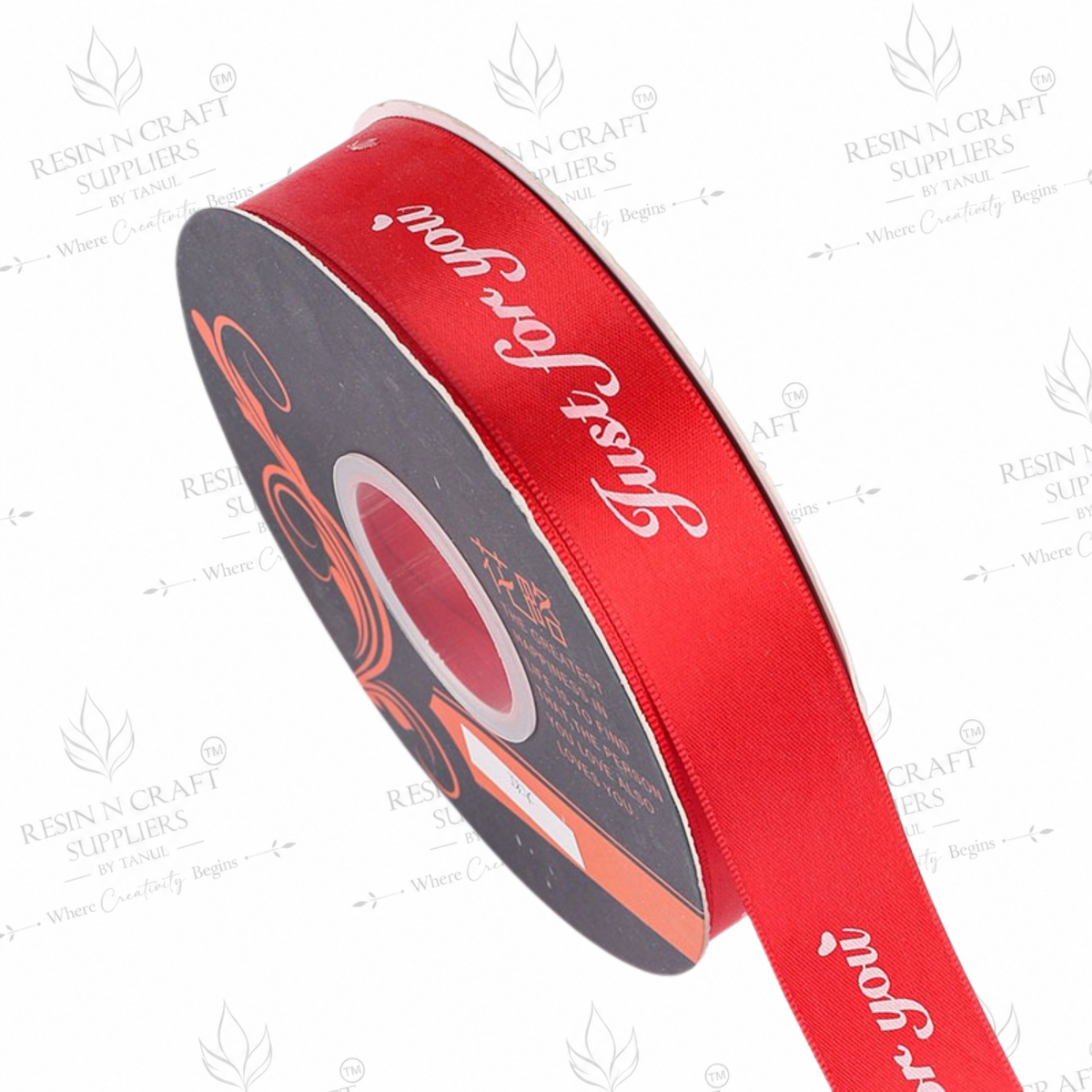 Red “Just For You” Satin Ribbon – 2.5cm × 30m | MG2563B