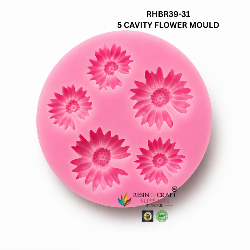 Daisy Mix Flower Mould 5 Cavity β RHBR39-31M