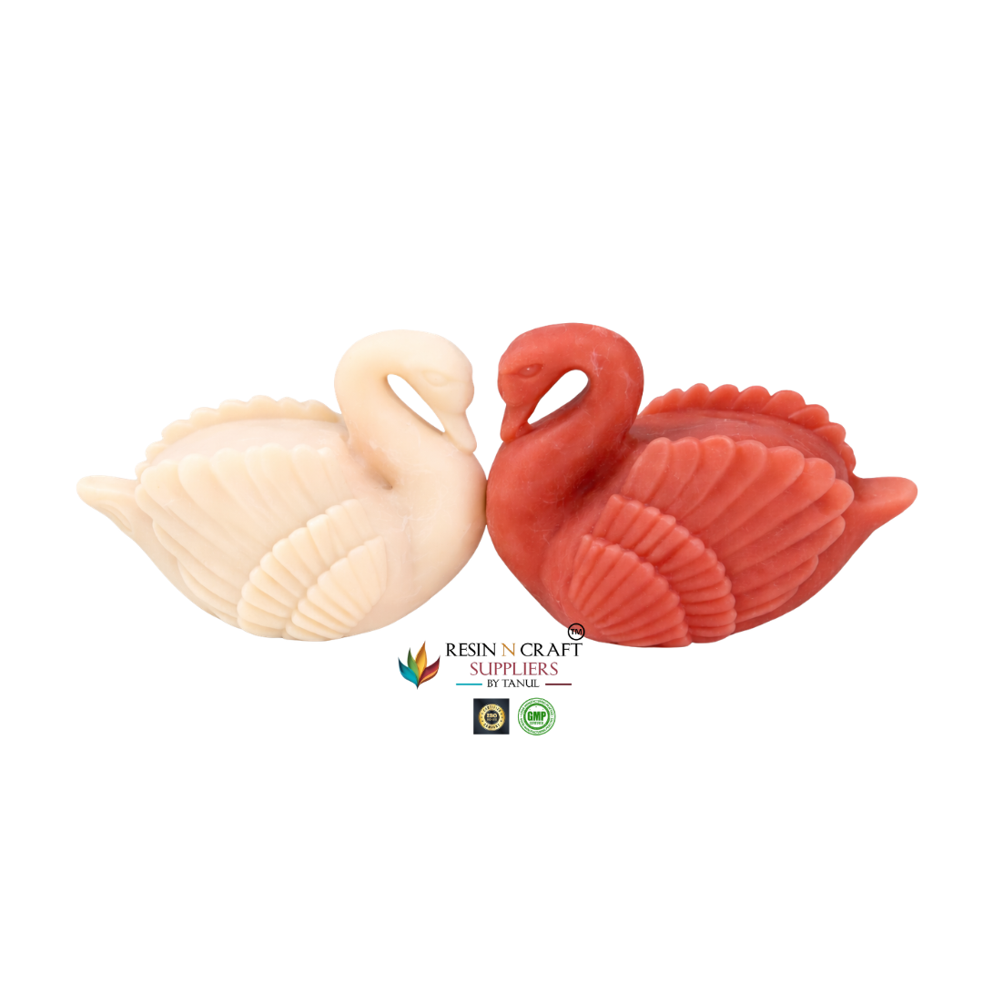 Romantic Swan Couple Candle Silicone Mold (RHBR38-15M)