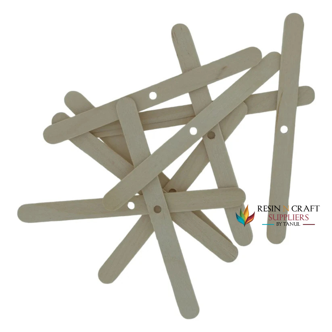 Small Wooden 1 Hole Wick Holder (10 Piece) for candle