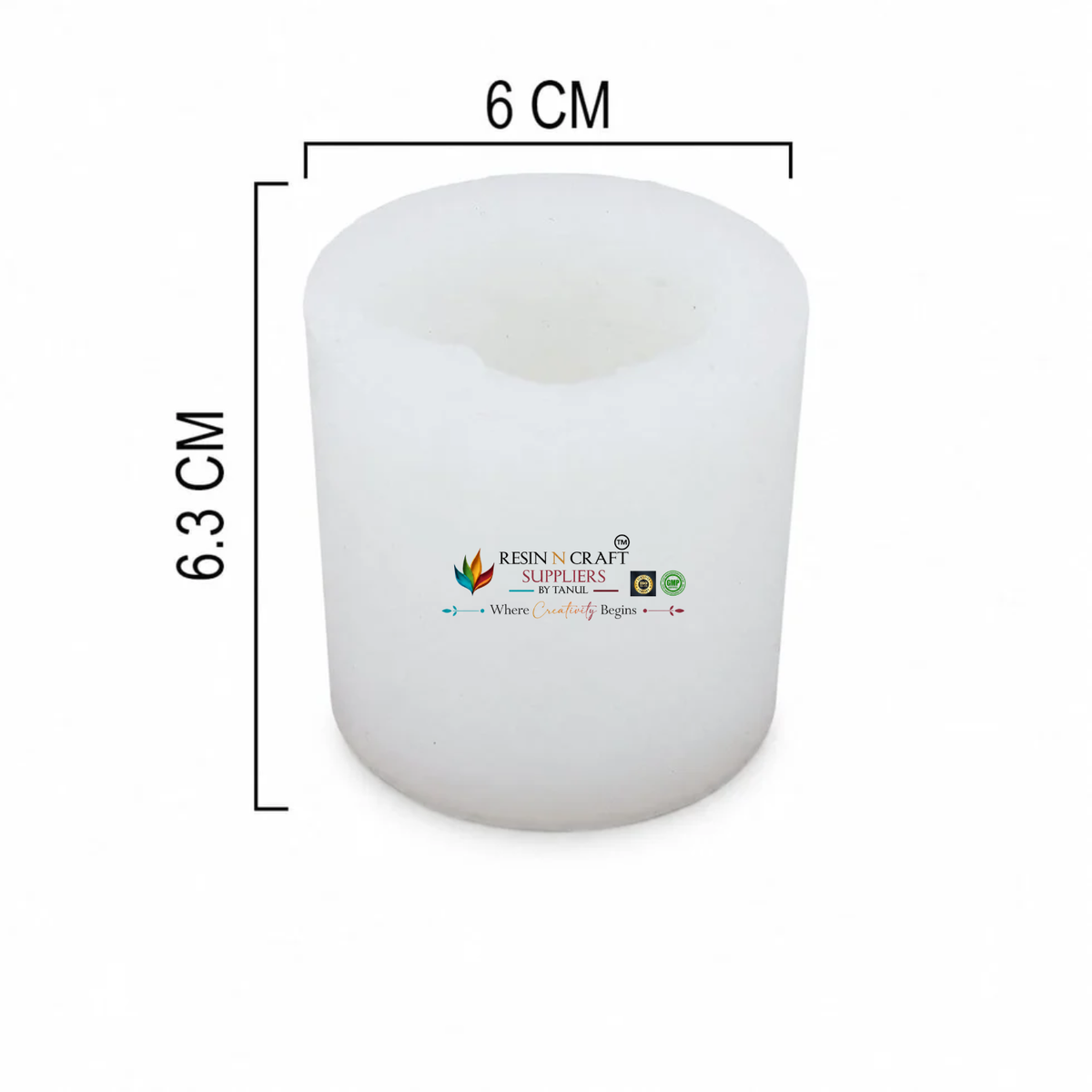 3D Lord Ganpati Idol Silicone Mould – 6 cm Diameter × 6.3 cm Height (RIHM036)