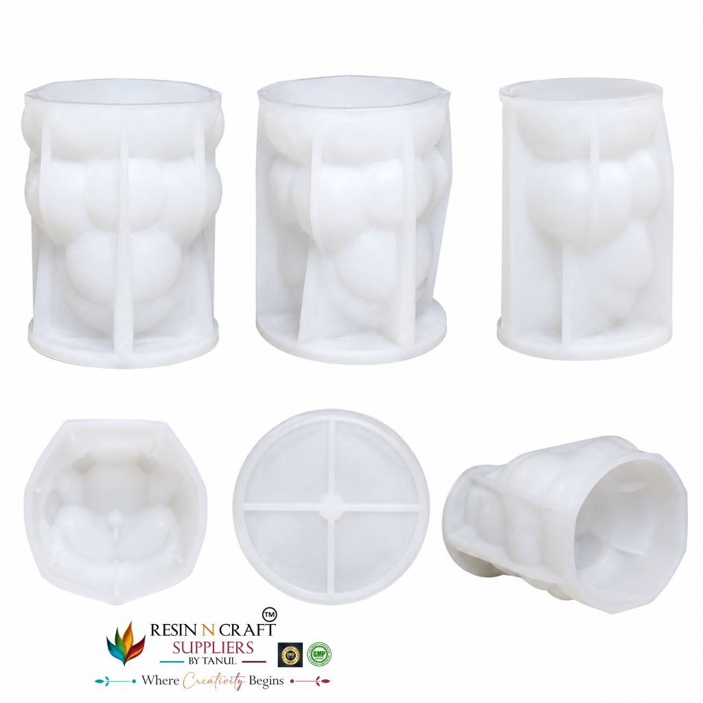 3D Rose Teddy Bear Silicone Mould – Heavy & Large Size | Teddy Bear Candle, Resin & Soap Making Mould (RHM0220M)