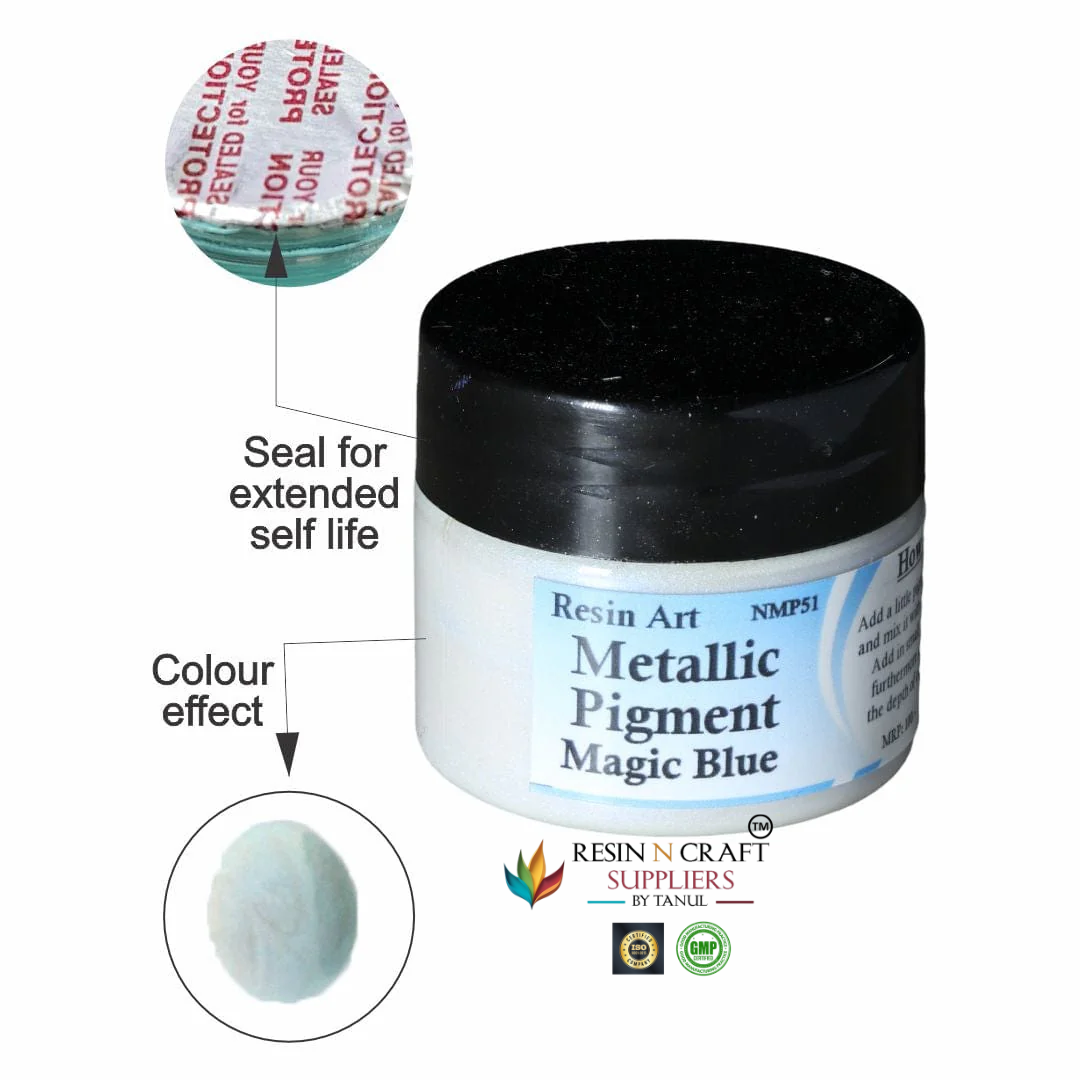 Magic Blue Metallic Pigment 20 grms