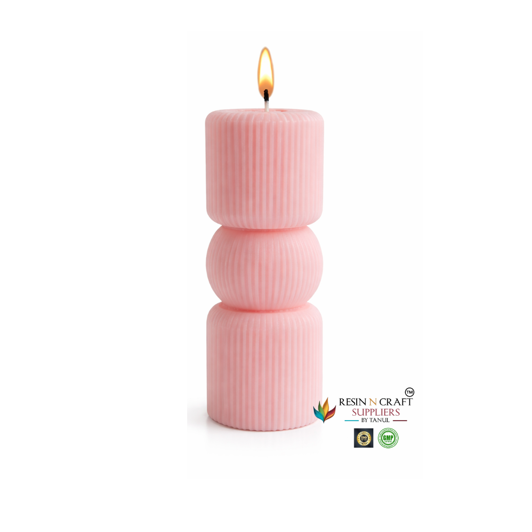 Modern Ribbed Bubble Candle Silicone Mold (RHBR38-13M)