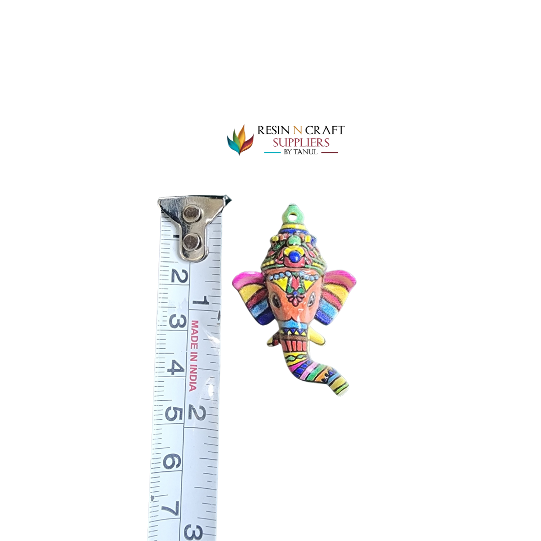 Multicolor Ganesha Face 1.5 INCH