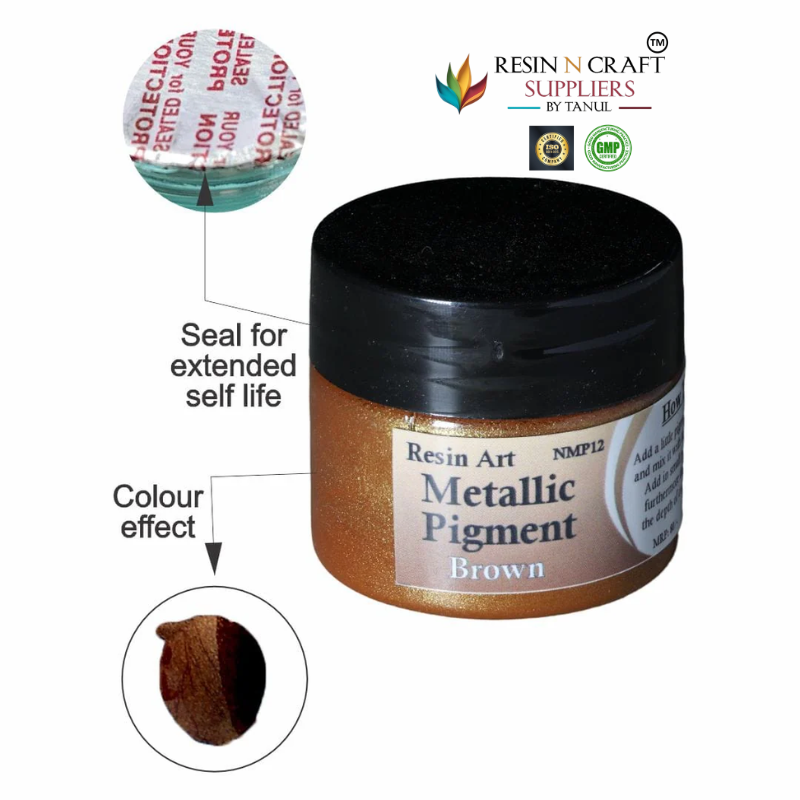 Brown Metallic Pigment (20 Gram)