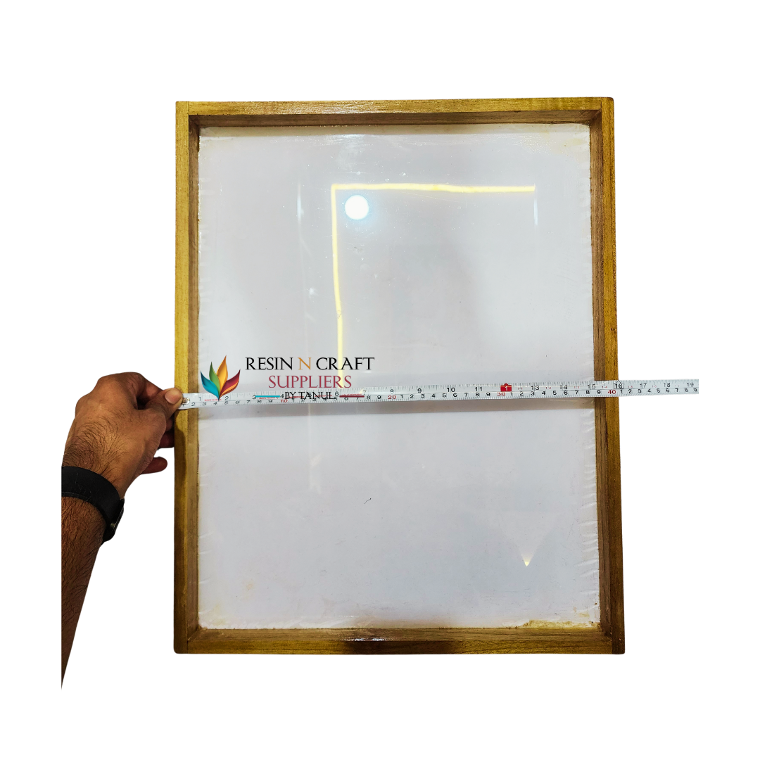 16"×20" Floating Acrylic Frames In Teakwood