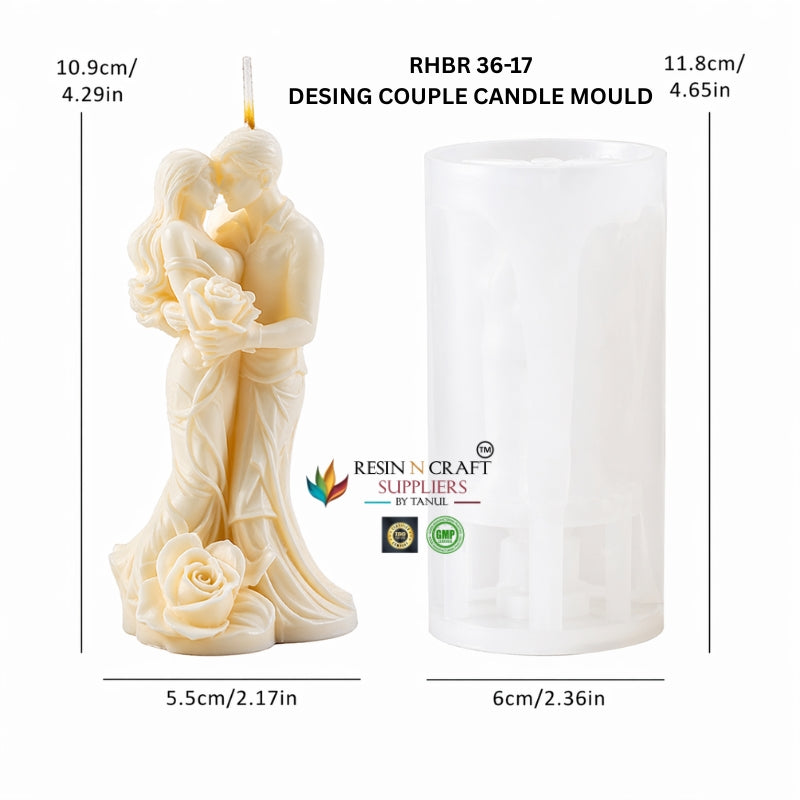 Forever Love Couple Candle Mould β Romantic Silicone Couple Mould (RHBR 36-17M)