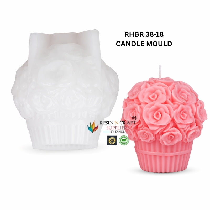Blooming Flower Candle Mould β Floral Silicone Candle Mould RHBR38-18M