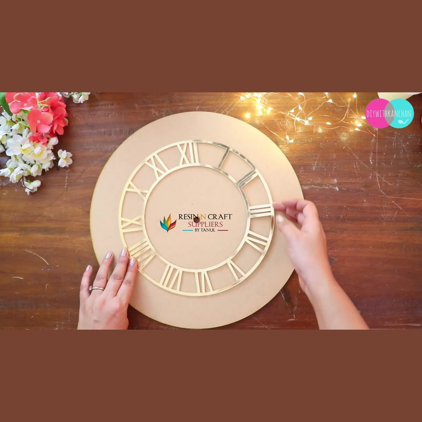 12" Silver roman clock number Ring