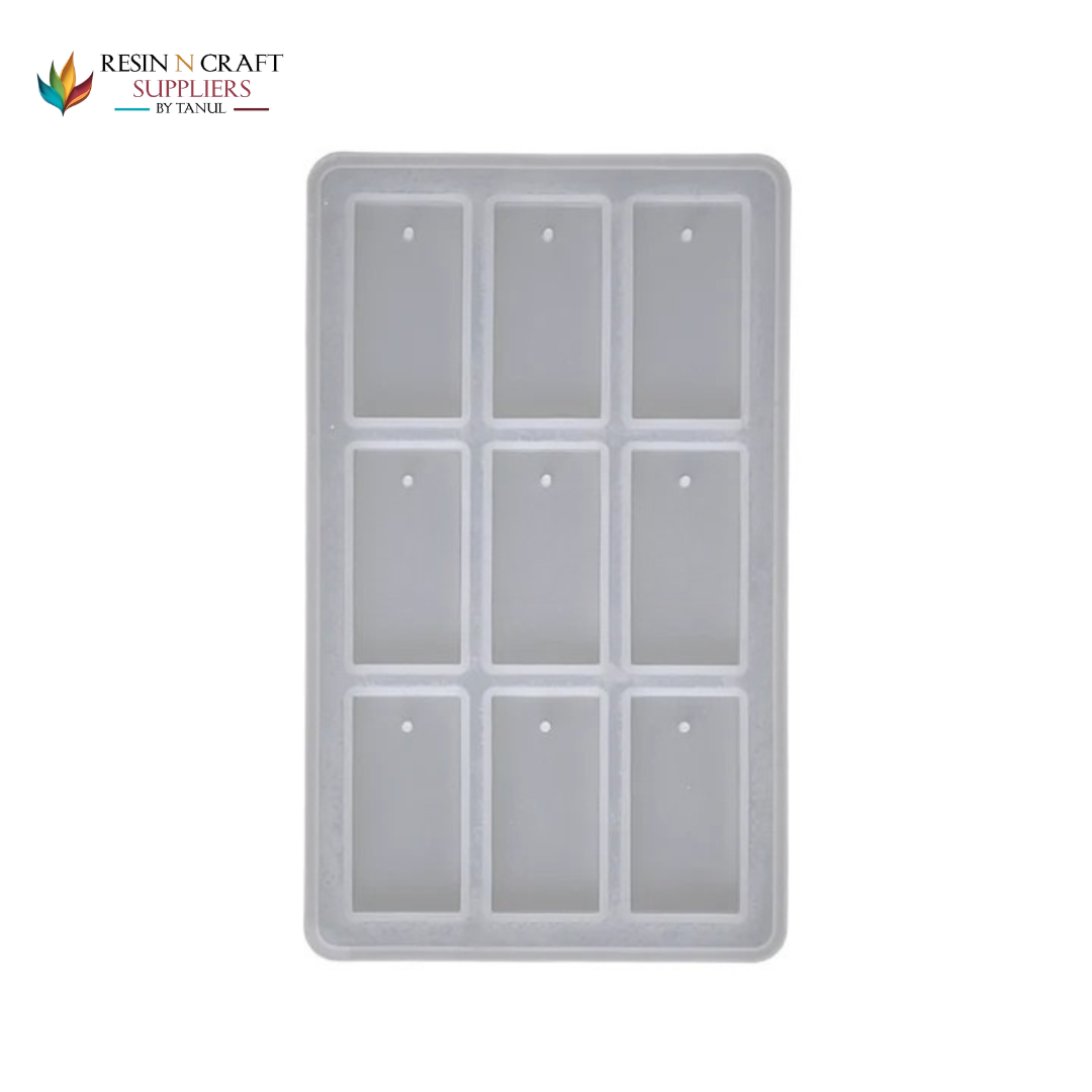 9 Cavity Rectangle Pendant Mould