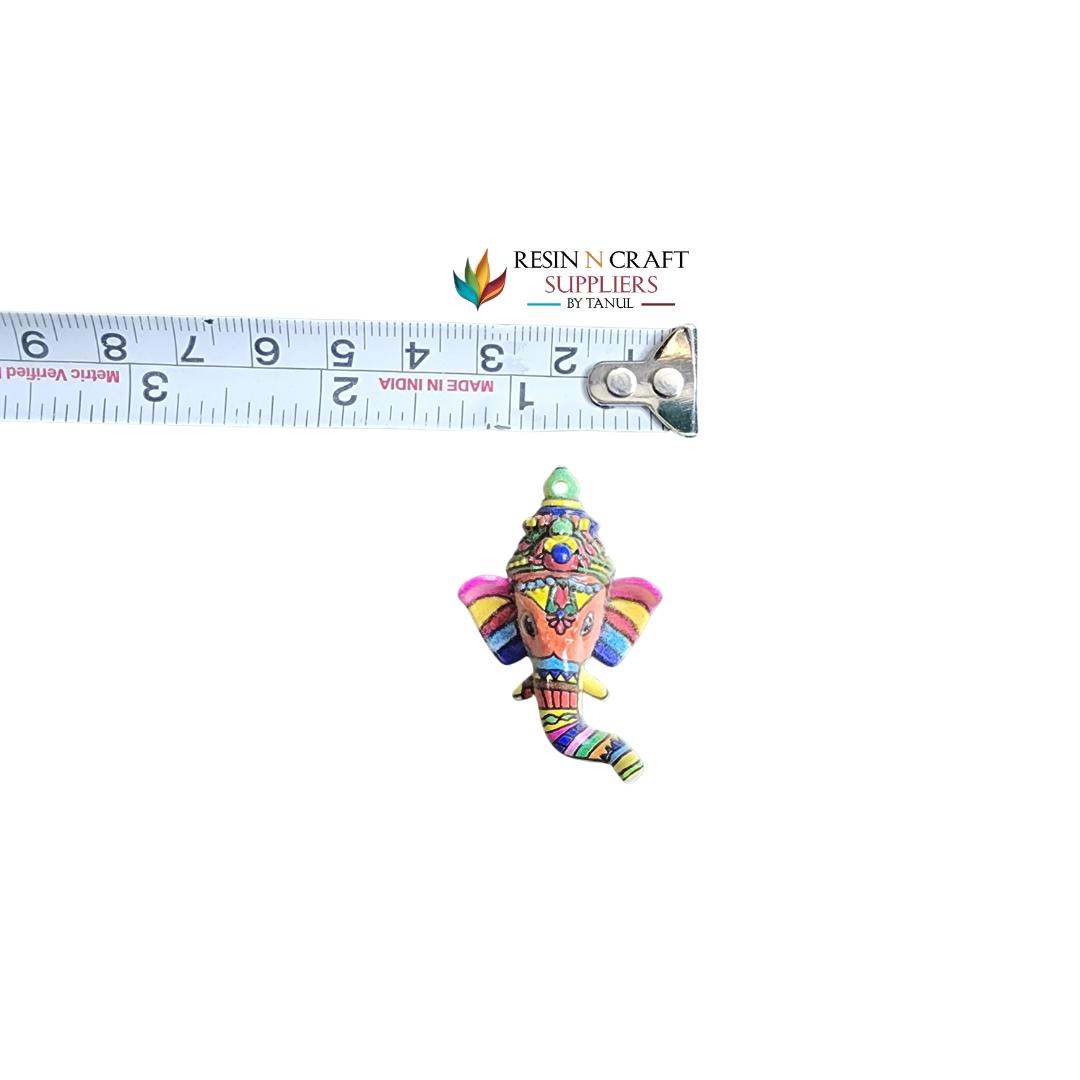 Multicolor Ganesha Face 1.5 INCH