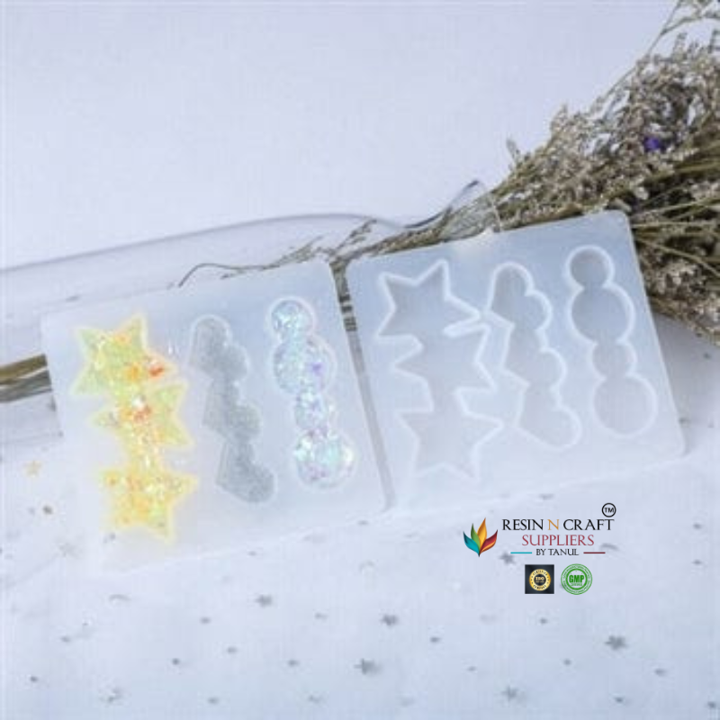 3 Cavity Hair Clip Jewellery Mould (008414500)