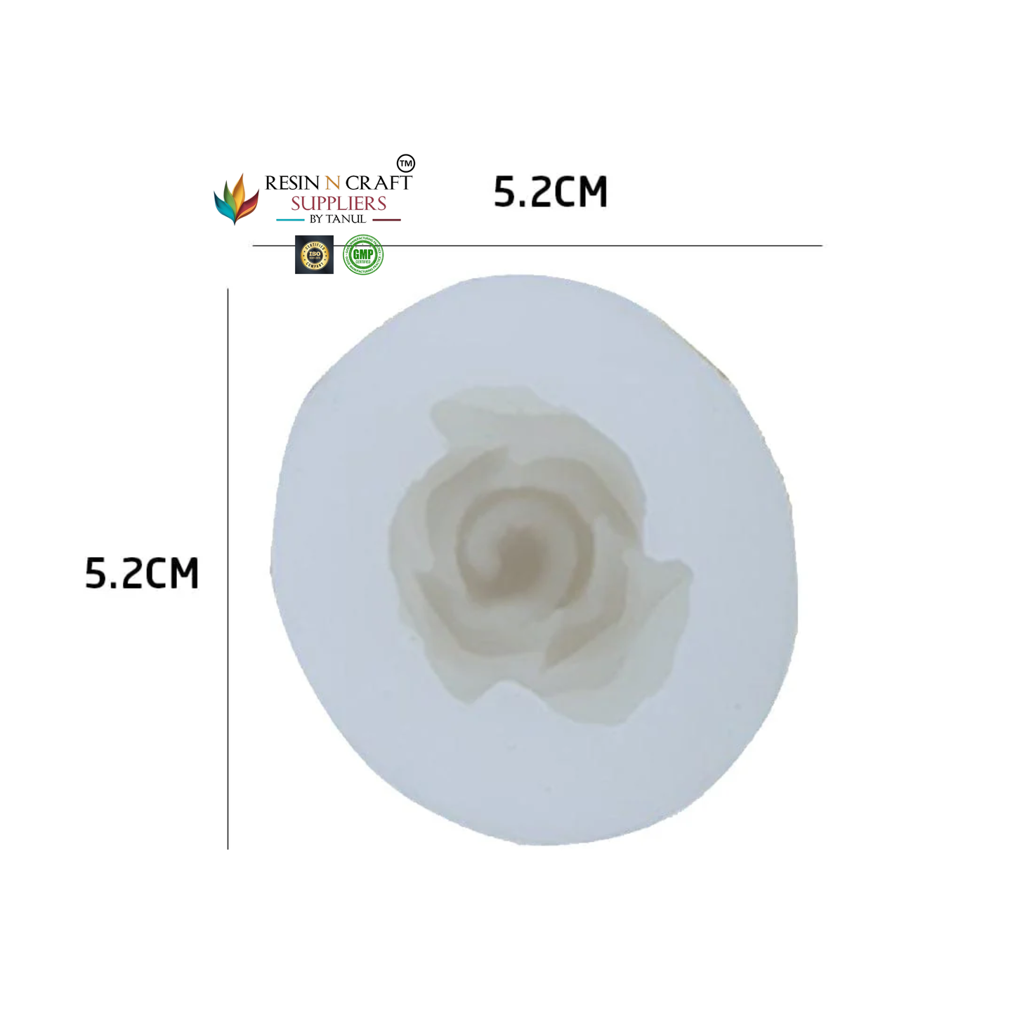 Classic Bloom Rose Candle Mold (RHM0177)