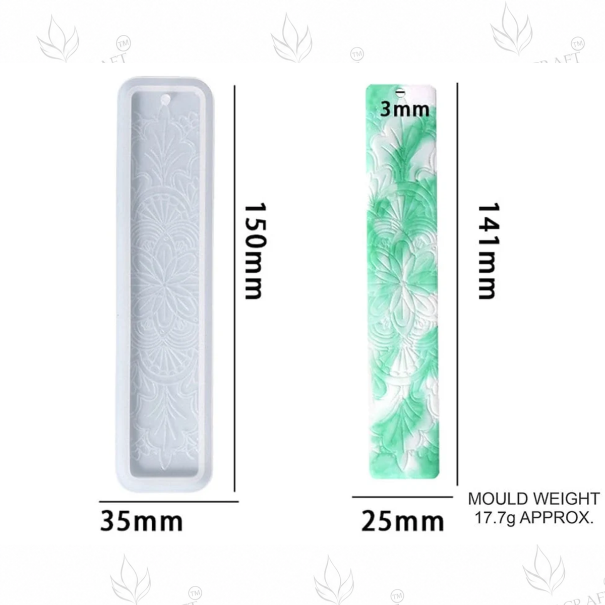 Mandala Pattern Bookmark Mould (RSM0419M)