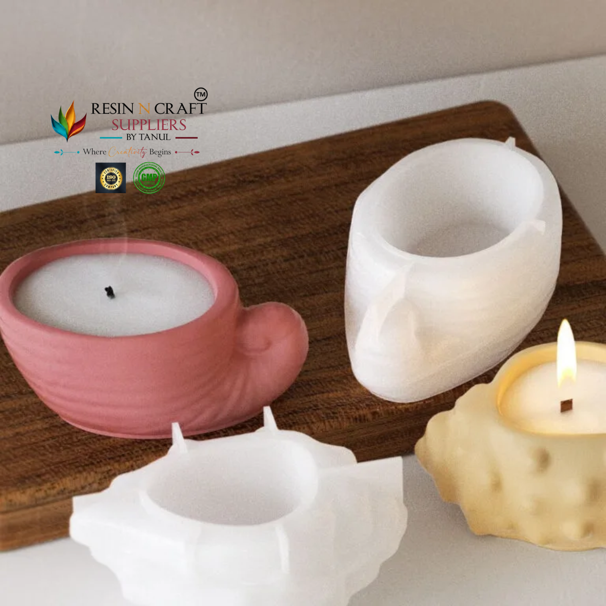 Shell Shaped Silicone Candle Mould | Candle Making Mould | RRM0036M