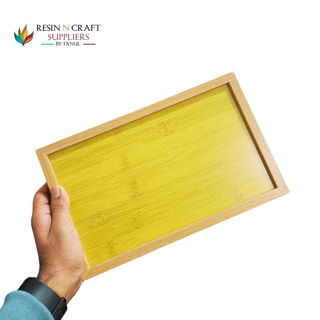 Premium Wooden Frame Decorative Tray Set β 3 Pieces