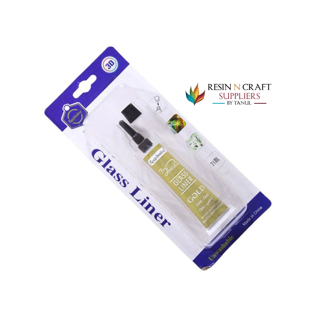 3D Glass Liner β Unwashable Gold
