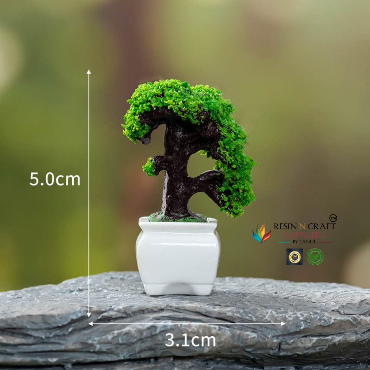 Garden Plants Miniatures Set | Bonsai Tree Garden Miniatures for DIY Décor & Resin Art – D06