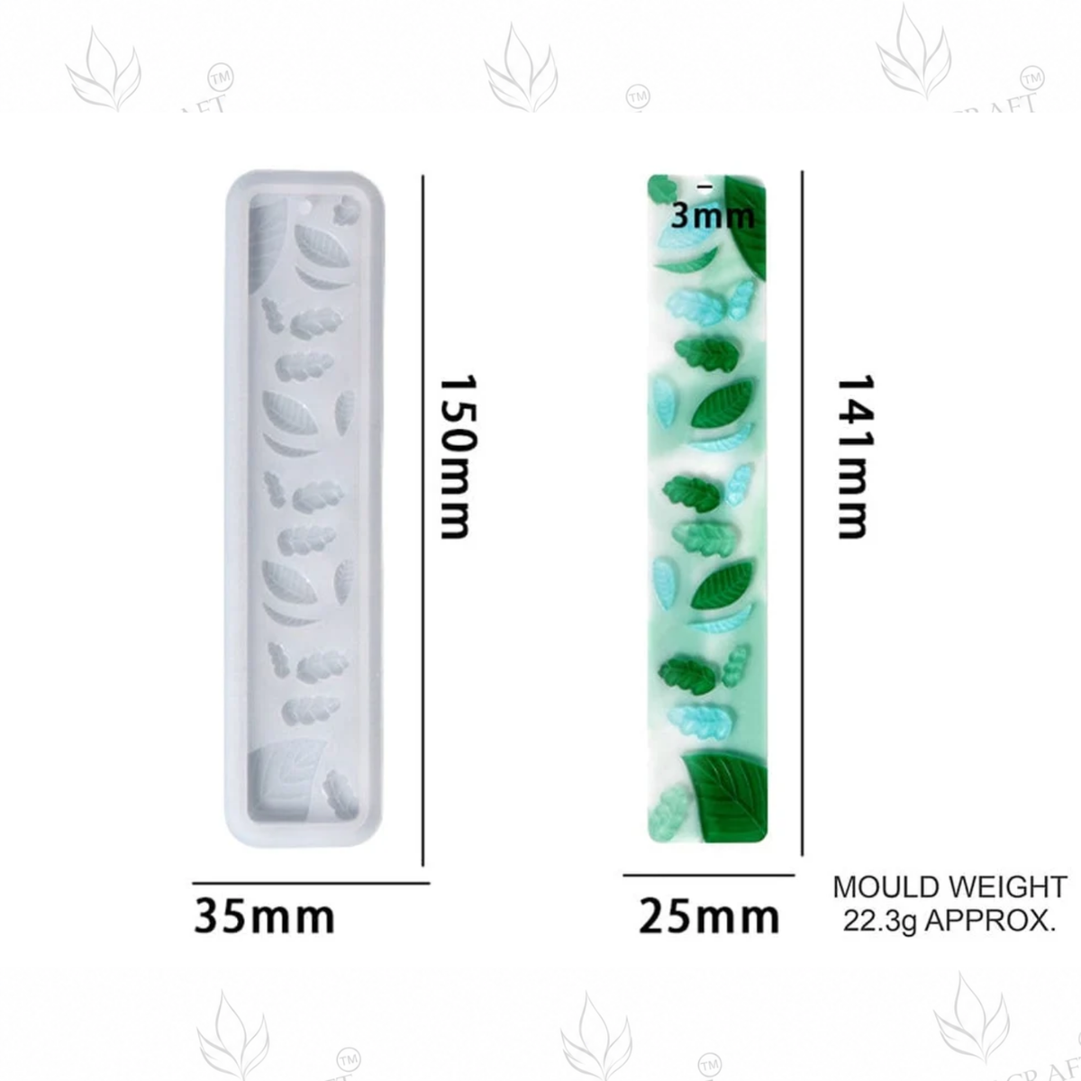 Leaf Bookmark Mould (RSM0415M)