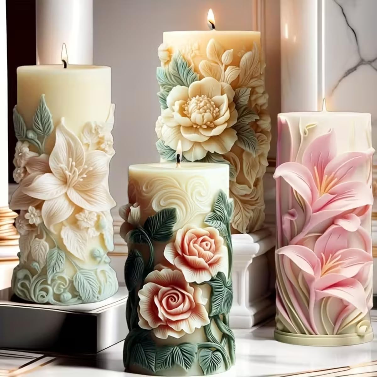 Lily Flower Candle Handmade Mould (RHM0204M)