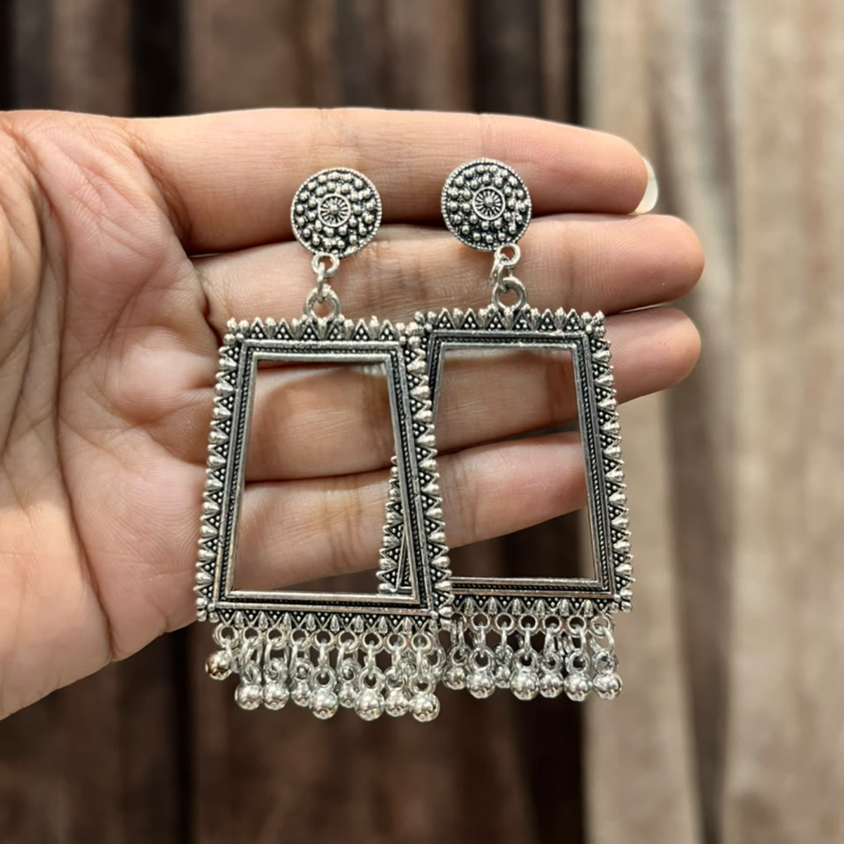 Silver Earring Bezel / Jumkha Without Beads