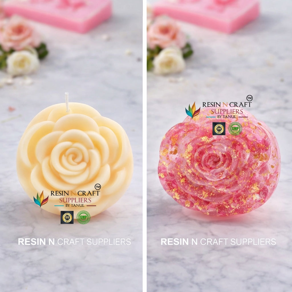 Rose Flower Silicone Mold – Mini Candle & Resin Art Mold (RHBR39-02M)