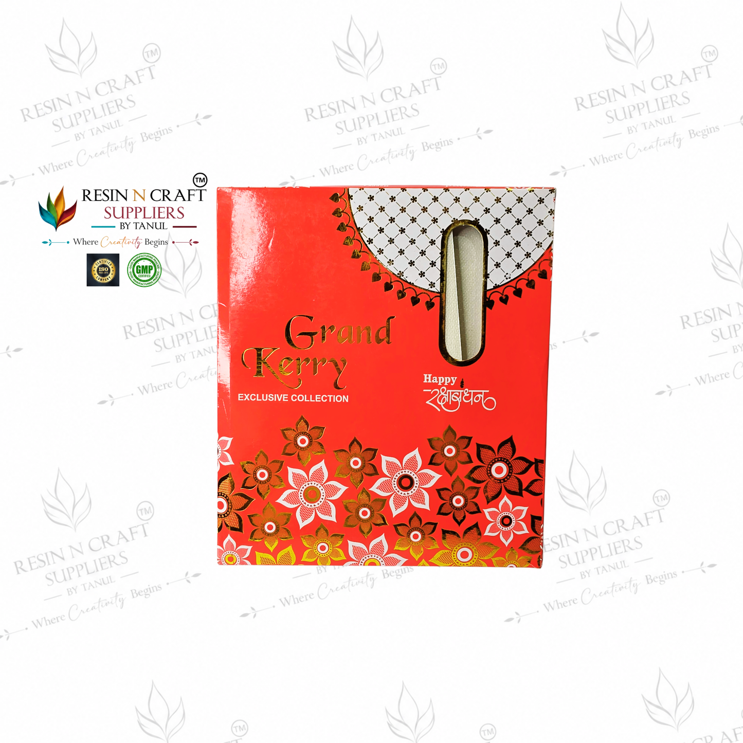 Rakhi / Bracelet Card Box Packing (RKB08) – 12 Box Set for Rakhi Packaging | 4.5 × 1 Inch