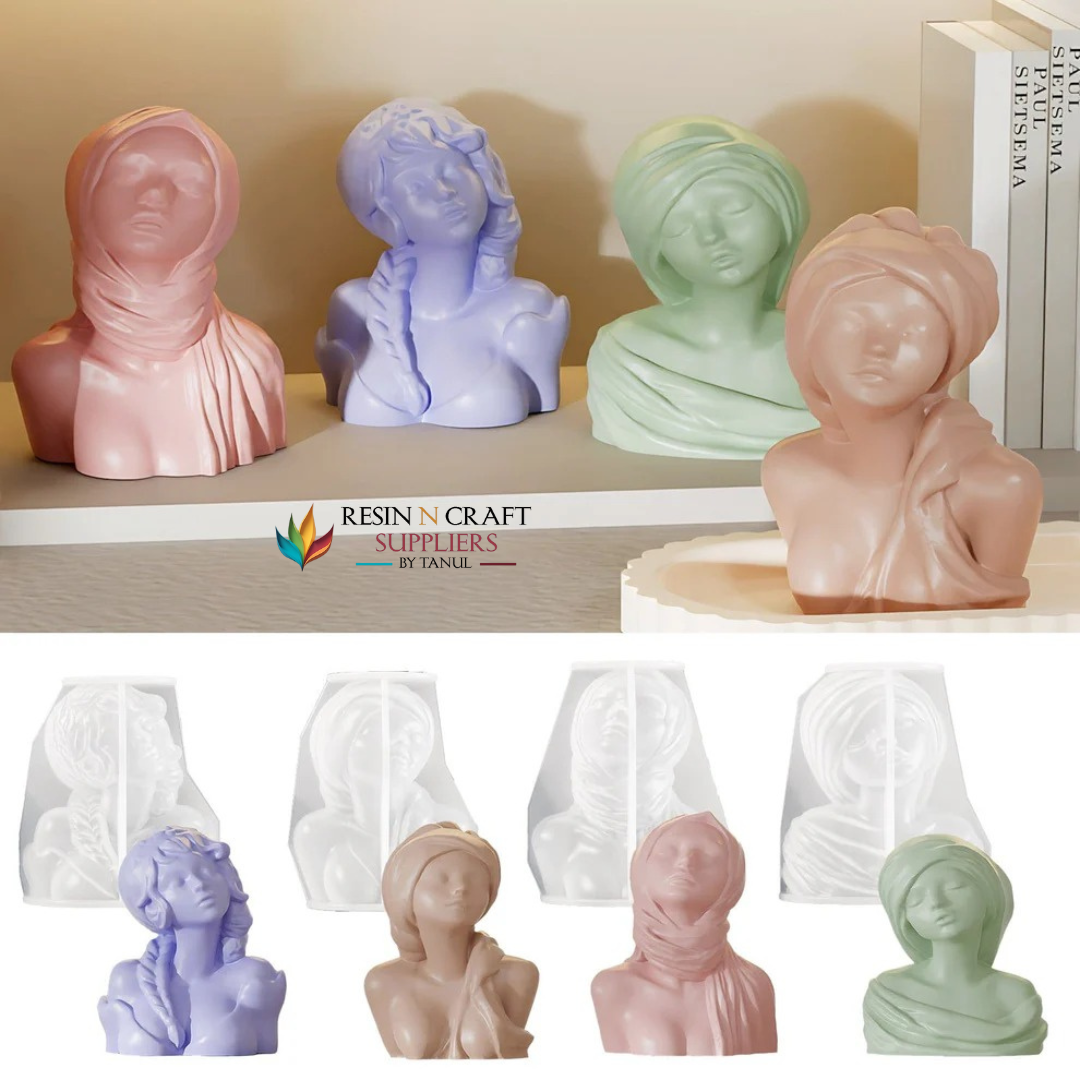 Girl Statue Candle Mould Mould