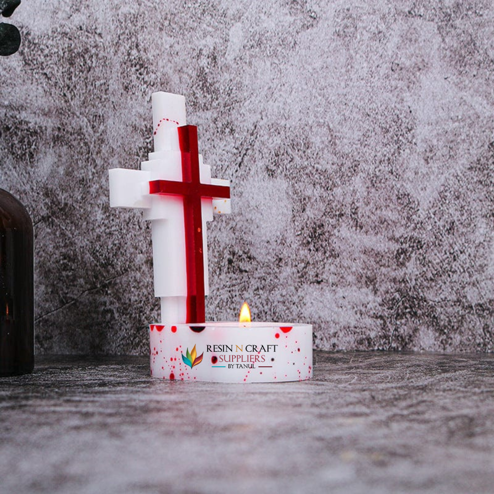 Holy Cross Tea-light Holder Mould