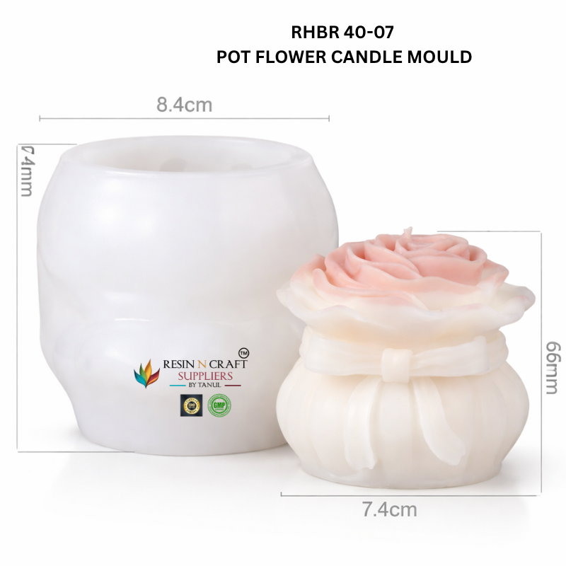 Resin N Craft Pot Flower Candle Mold β RHBR40-07