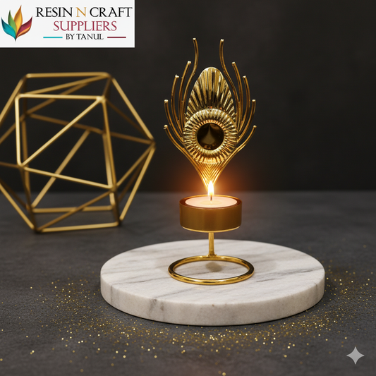 Majestic Feather T-light Stand (Metal)