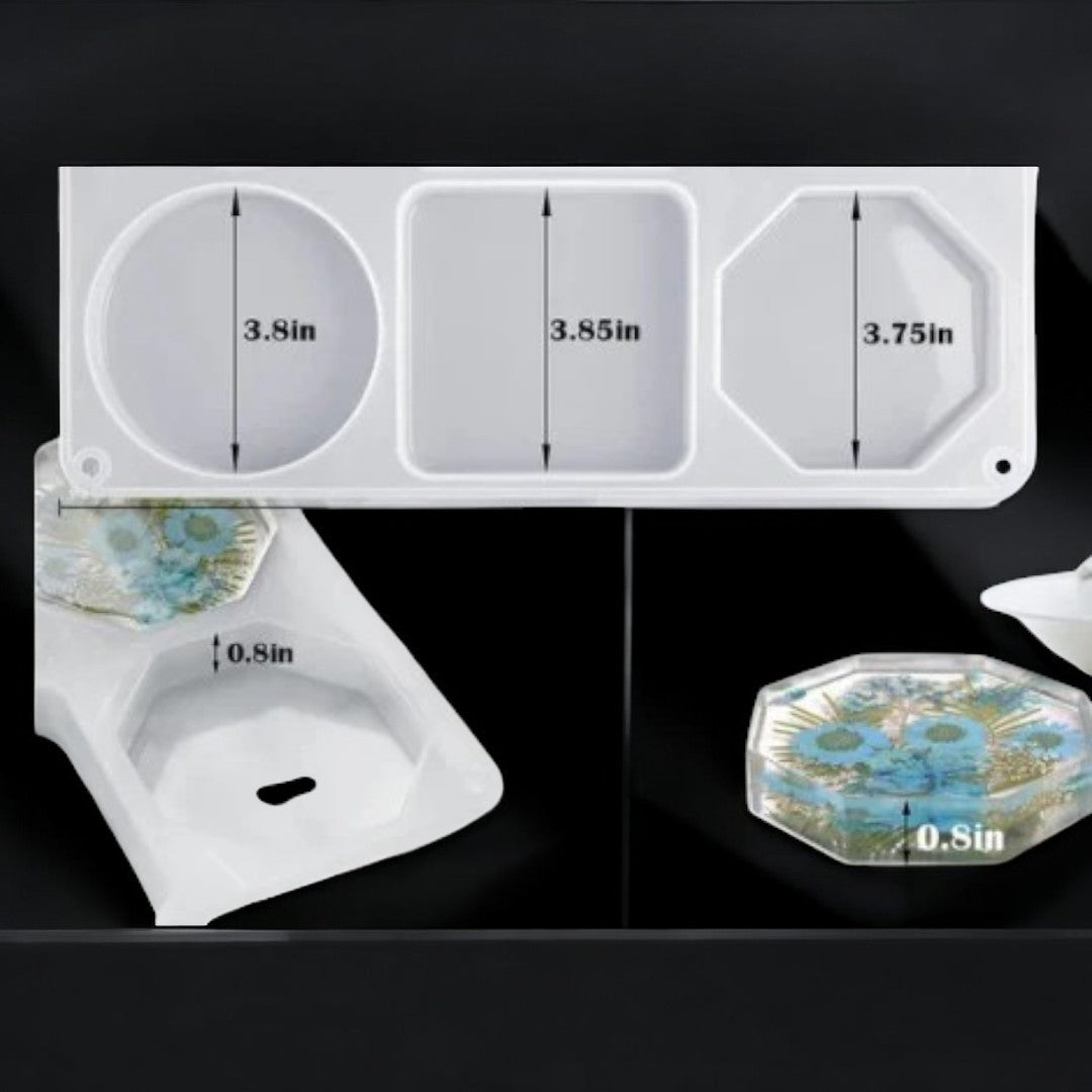 3PC Small Paper Weight Mould