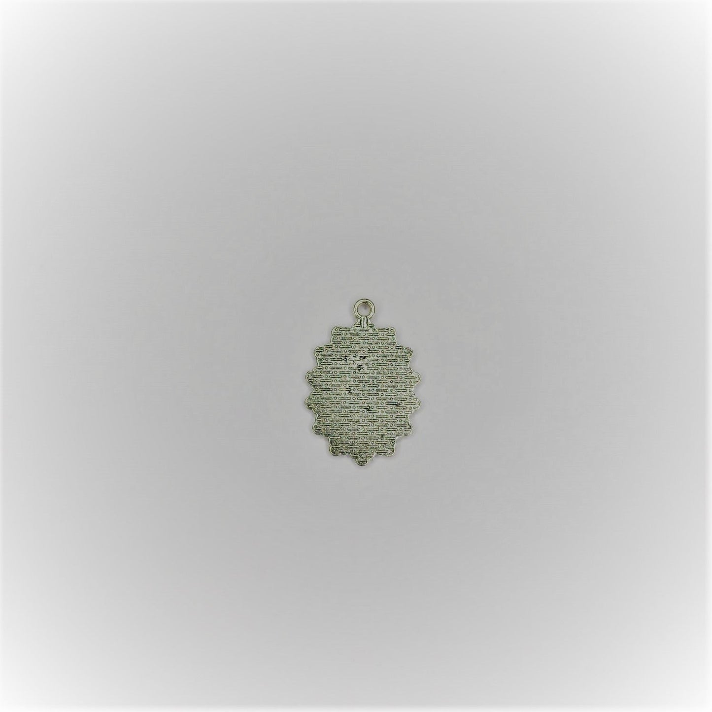 Border Oval Silver Vintage Bezel- B56