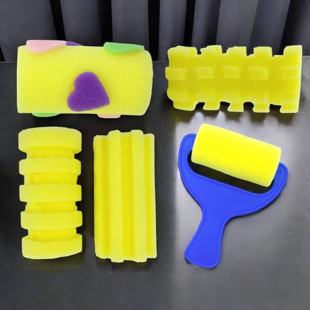 5 PC DESIGNER SPONGE ROLLER