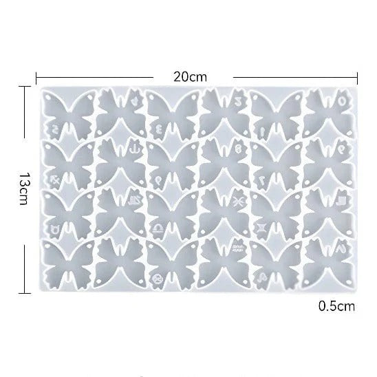 24 Cavity Butterfly Keychain & Pendant Mould