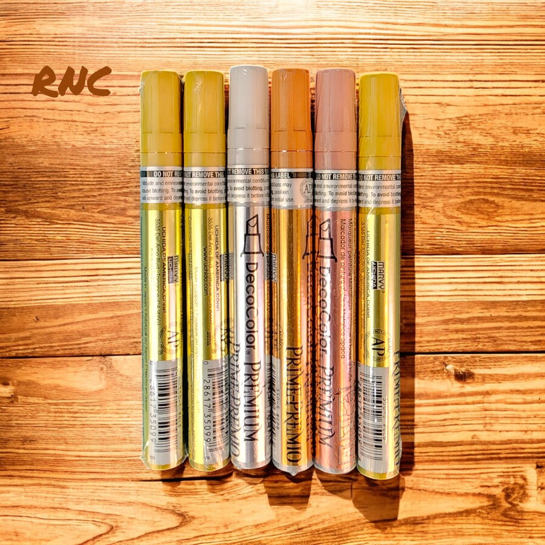 6PC Deco Pen Marker Combo