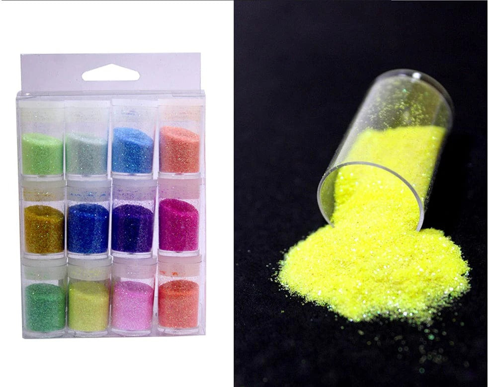 14017 Rainbow Neon Glitter Powder
