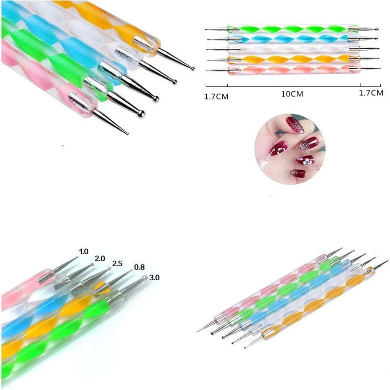 5Pc Acrylic 2 Sided Embossing Tool