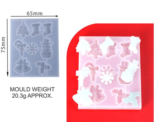SM0096/84297A 8 Cavity Christmas Accessory Mould