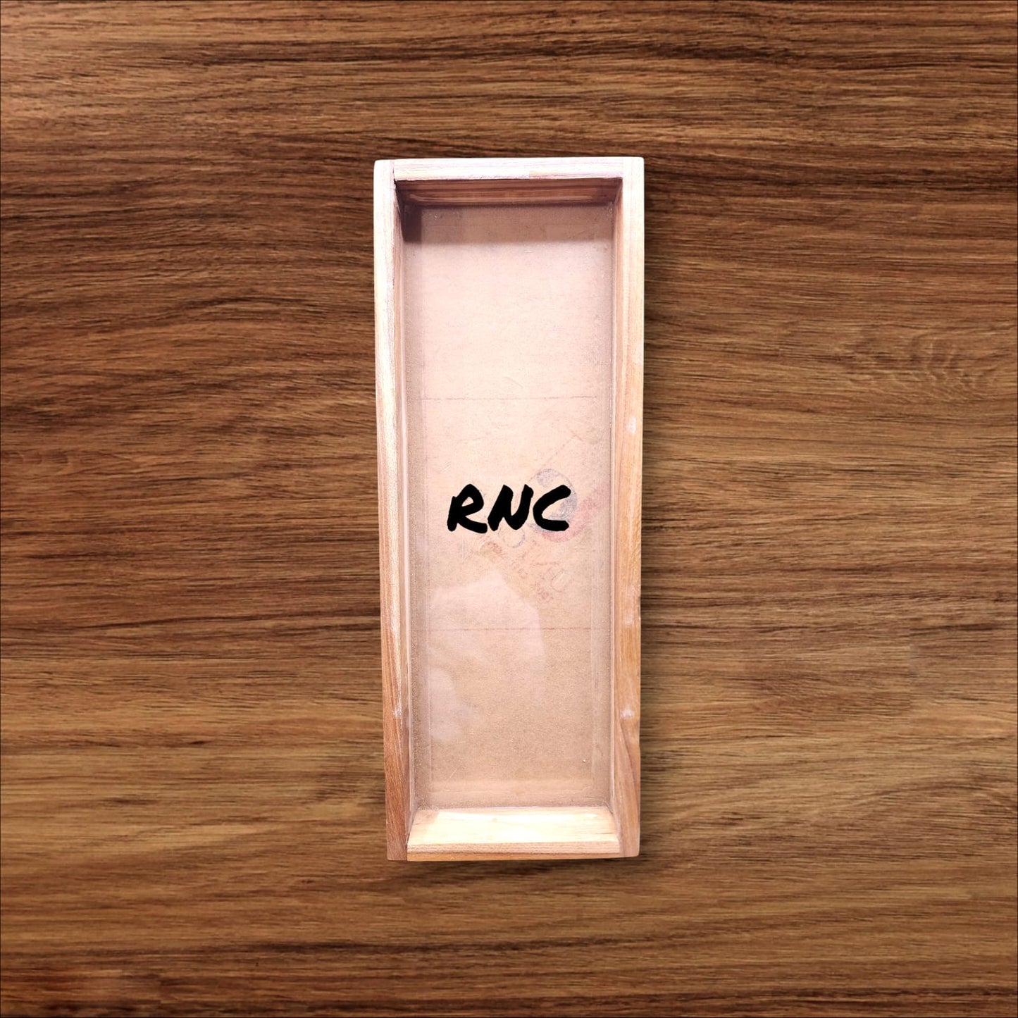 16 x 06 Floating Acrylic Frames In Teakwood
