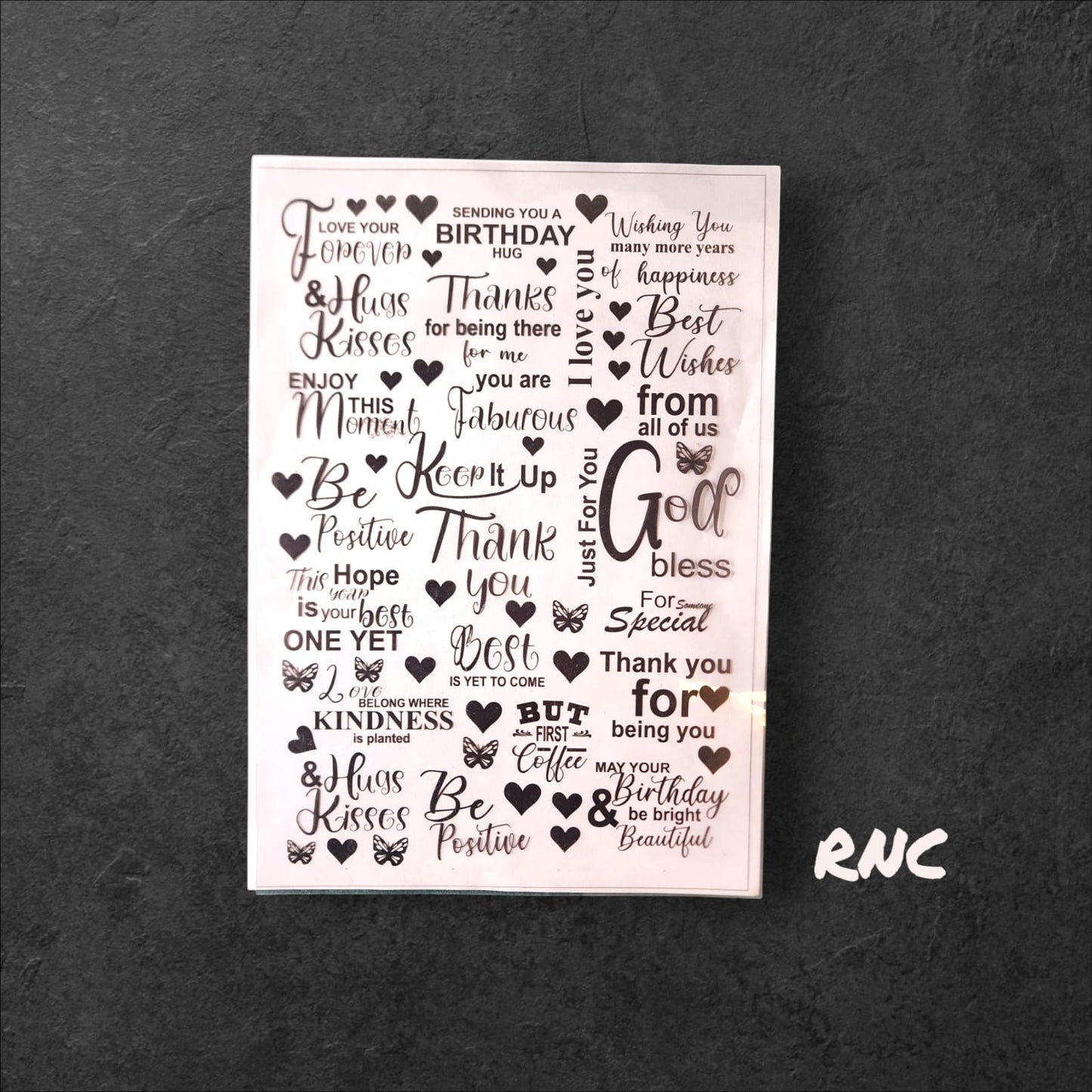 A4 Size Insert Sheet