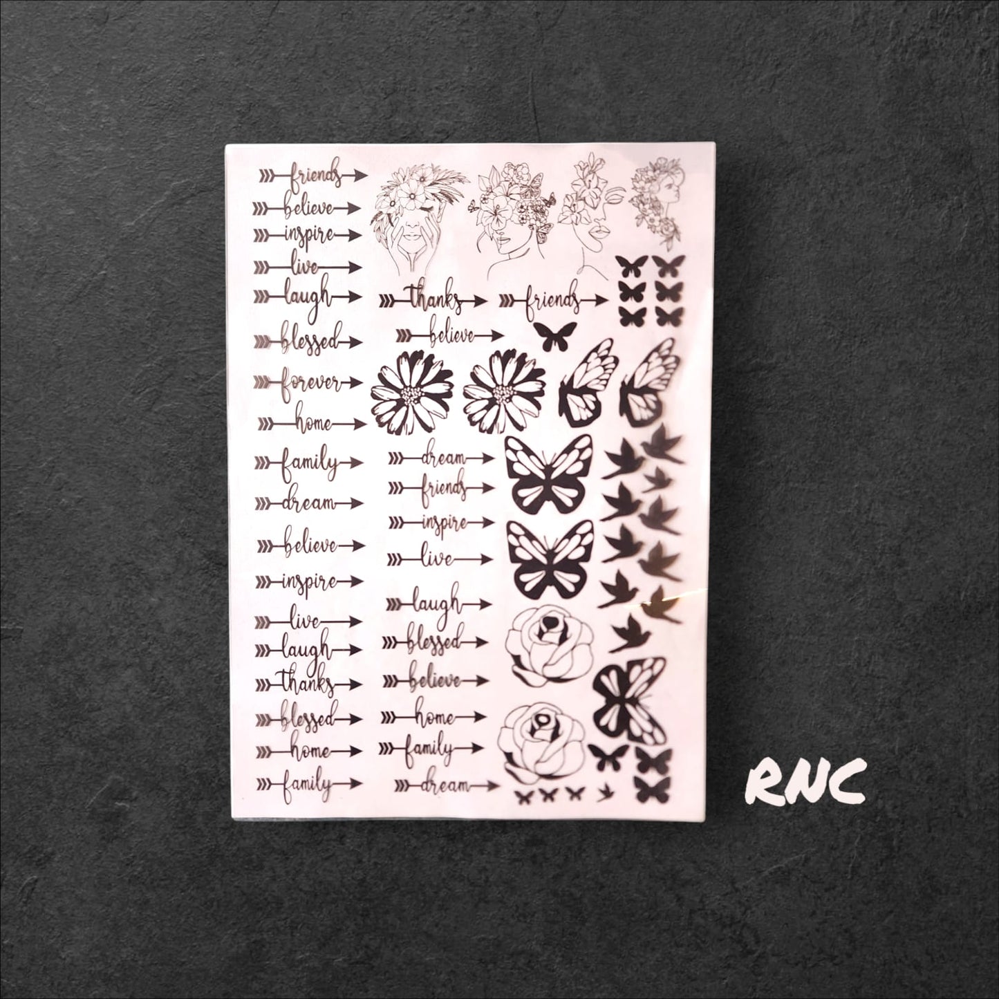 A4 Size Insert Sheet