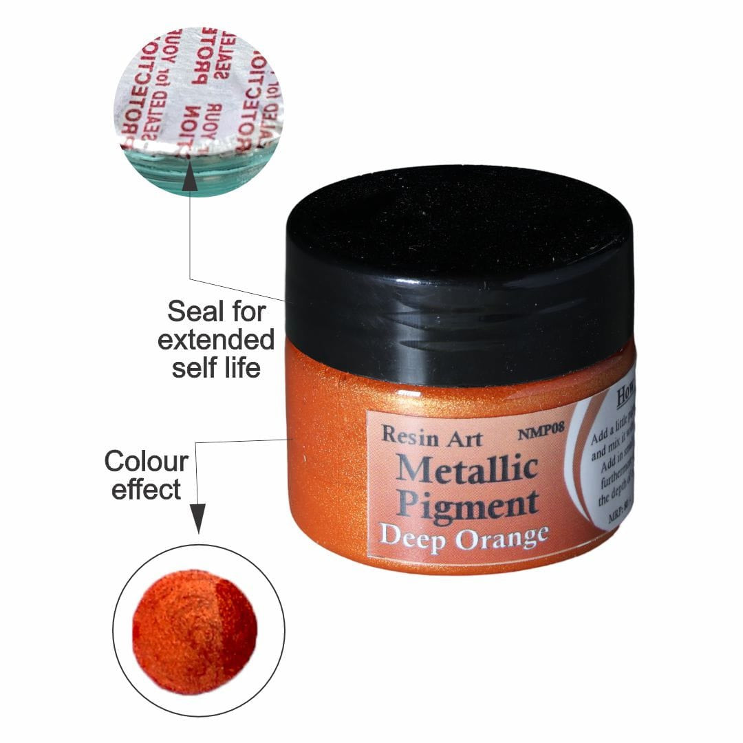 Deep Orange Metallic Pigment (20 Gram)