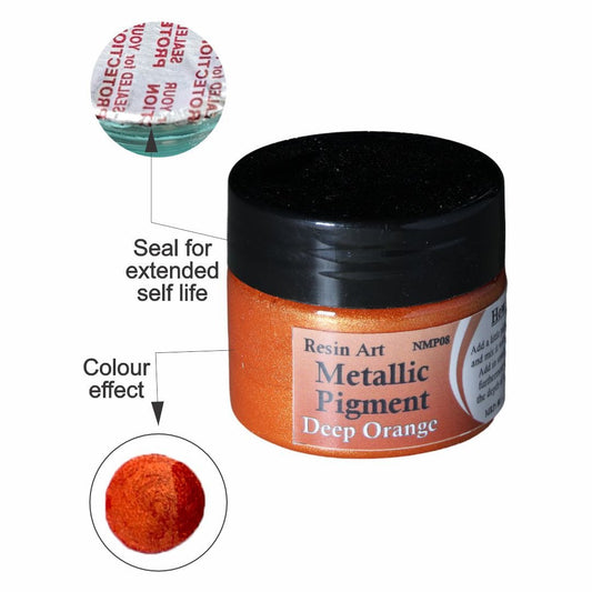 Deep Orange Metallic Pigment (20 Gram)