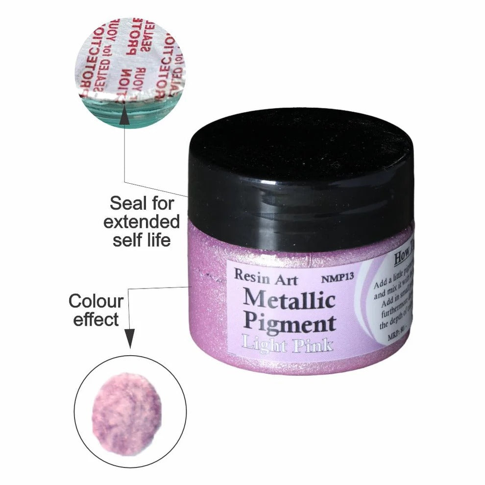 Light Pink Metallic Pigment (20 Gram)