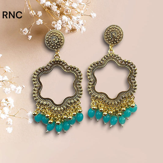 Gold Earring Bezel / Jumkha Without Bezel With Beads