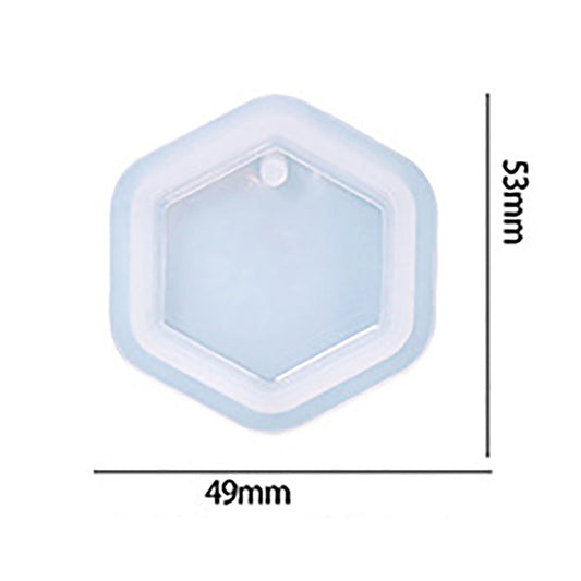 Hexagon Shape Keychain & Pendant Mould