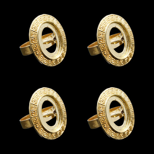 (RB017) Gold Ring Bezels