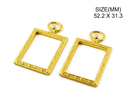 Gold Square Photo Frame Bezels (BZ079).